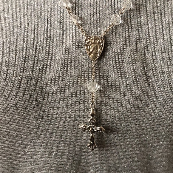 Sterling Silver Rosary from Jerusalem with Christ Jesus, Virgin Mary, crucifix - Picture 2 of 9